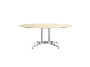 FINA CONFERENCE - Round aluminium and wood meeting table _ Brunner