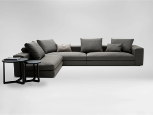 CASA - Modular fabric sofa with chaise longue _ CAMERICH