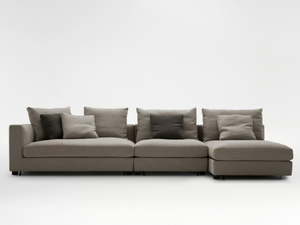 CLOUDS - Modular fabric sofa with chaise longue _ CAMERICH