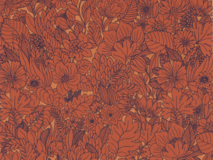 DAHLIA - Washable wallpaper with floral pattern _ CASAMANCE