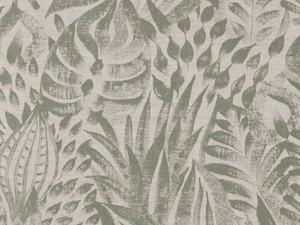 FOLIAGE - Screen printed printed linen wall fabric _ CASAMANCE