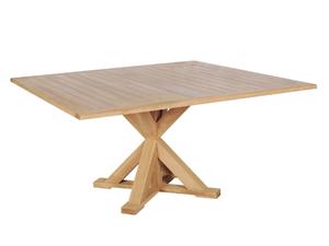 DOLOMITI - Square teak garden table _ CBdesign