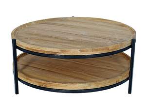 ISLAND - Round teak garden side table _ CBdesign