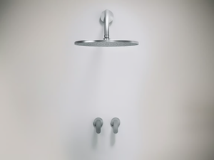 JP SET 20 - 3 hole stainless steel shower set with overhead shower _ COCOON