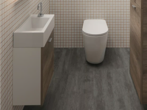 MINI LAVABI - Wall-mounted melamine-faced chipboard vanity unit with integrated washbasin _ COLAVENE