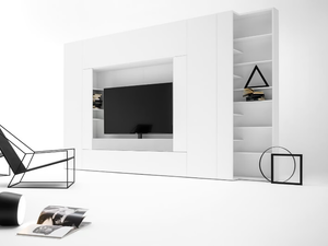 ROOMY - Sectional wardrobe with built-in TV _ Caccaro