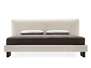 KILIAN - Fabric double bed with upholstered headboard _ Calligaris