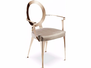 MISS - Iron chair with armrests _ Cantori