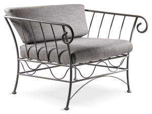 BAHAMAS - Metal garden armchair with armrests _ Cantori