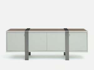 BRENTA - Wooden sideboard with doors _ Casa