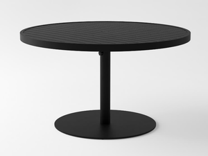 EOS - Round powder coated aluminium table _ Case