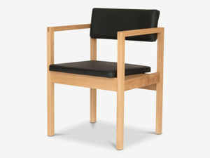 WEST STREET - Oak chair with armrests _ Case