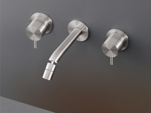 MILO360 39 - Wall mounted set 2 individual taps with adjustable spout _ Ceadesign