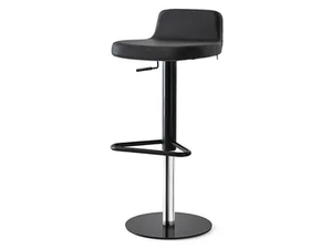 RILEY - Imitation leather stool height-adjustable with footrest _ Connubia