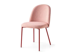 TUKA - Upholstered fabric chair with metal legs _ Connubia