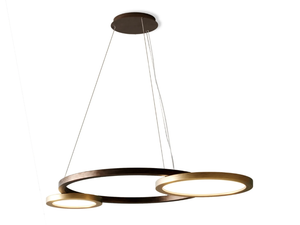 ECLISSE 2.0 - LED wooden pendant lamp _ Contardi