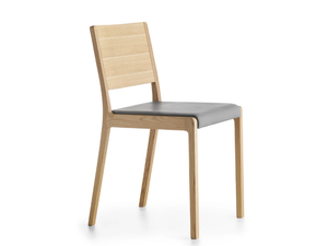 ESSE R - Upholstered beech restaurant chair _ Crassevig