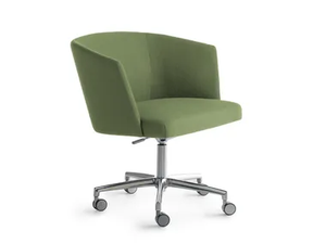 AXEL 74P SW - Swivel upholstered chair with 5-spoke base _ Crassevig