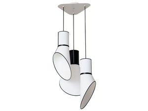 CARGO 3 GRAND - LED steel and PVC pendant lamp _ DESIGNHEURE