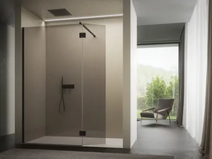 VITRUM 1 - Niche Walk in shower with tray _ DISENIA