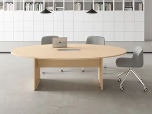 TREKO - Oval melamine meeting table _ DVO