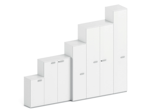 UNIVERSAL STORAGES - Modular melamine office storage unit with hinged doors _ DVO