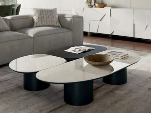 ATOLLO - Low porcelain stoneware coffee table _ Dall'Agnese