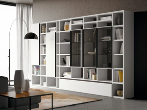 SPEED UP 03 - Open wall-mounted bookcase _ Dall'Agnese