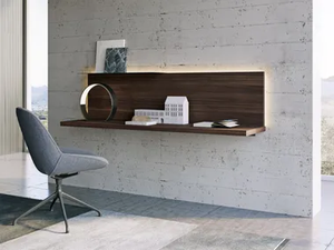 MODULA - Wall mounted wooden secretary desk with drawers _ Dall'Agnese