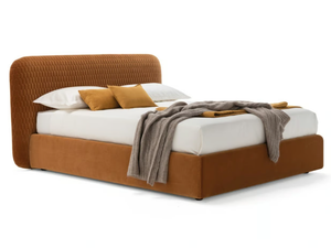 HARI - Fabric double bed with upholstered headboard _ Dall'Agnese