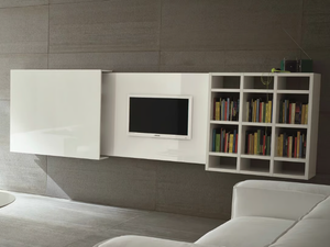 SLIM 10 - Wall-mounted retractable TV cabinet _ Dall'Agnese