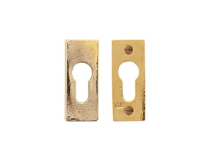 PURE 18680 - Rectangular bronze keyhole escutcheon _ Dauby