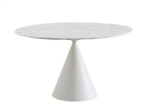 CLAY - Round table with marble top _ Desalto