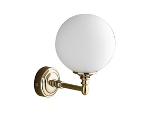 CHELSEA - Satin glass and brass wall lamp for bathroom _ Devon&Devon