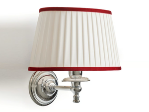 DAISY 3 VELVET - Fabric wall lamp with brass arm _ Devon&Devon