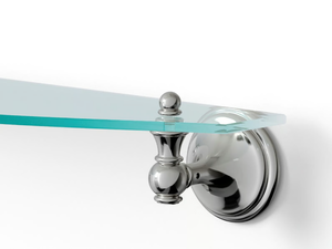 KALOS - Crystal and brass bathroom wall shelf _ Devon&Devon