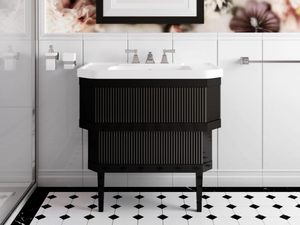 METROPOLITAN CERAMIC - Floor-standing single vanity unit _ Devon&Devon