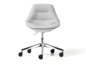 EON - Fabric office chair with castors with 5-Spoke base _ Diemme