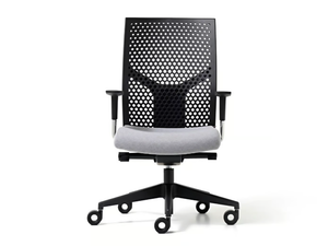 FIT POLY - Polypropylene office chair with armrests with 5-Spoke base _ Diemme