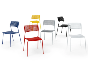 CALA - Metal and recycled polypropylene chair _ Diemmebi