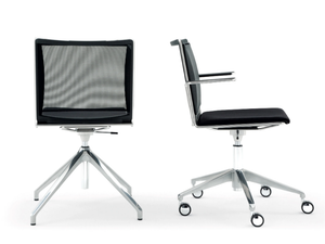 S’MESH PLASTIC - Office chair with castors with 5-Spoke base _ Diemmebi