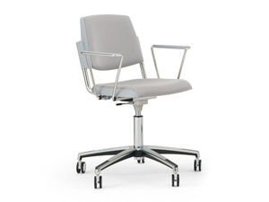 VOLÉE SOFT - Chair with armrests with 5-spoke base _ Diemmebi