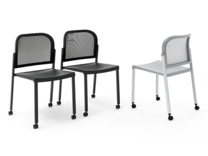 MAKEUP NET - Polypropylene chair with castors _ Diemmebi