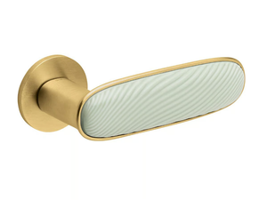 DUNE - Brass and pocelain door handle _ Dnd