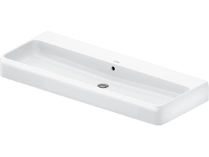 QATEGO - Rectangular ceramic washbasin with overflow _ Duravit