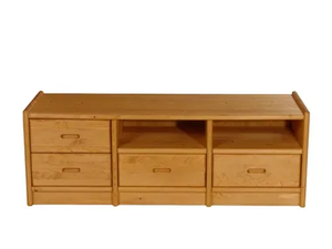 TV cabinet - Wooden TV cabinet with drawers _ Dyrlund