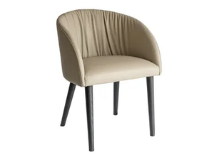 VULCANO - Upholstered leather easy chair _ EFORMA