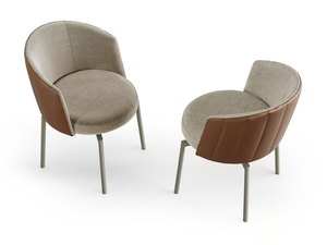 JANE - Fabric chair with armrests _ EFORMA