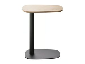 PUCK - Steel and wood side table _ ENEA