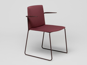 EMA - Sled base chair with armrests _ ENEA